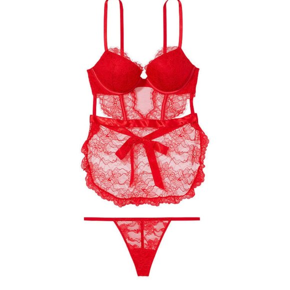 Victoria's Secret VERY SEXY Bombshell Apron Teddy- NWT - Picture 3 of 5